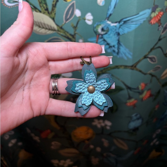 Handmade Handbags - Handmade Leather Purse Flair! 3-layer Cherry Blossoms